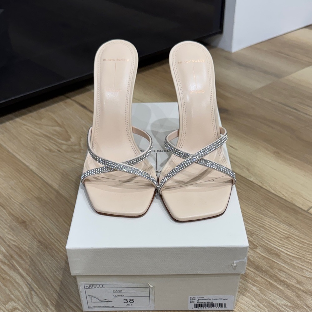 Chic Nude and Silver Women's Heels